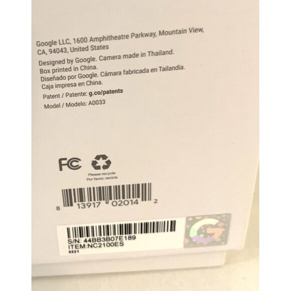 Lot of 2 Empty Google Boxes 1 Home Hub 1 Nest Cam Outdoor w/Manuals Pristine - Picture 2 of 3